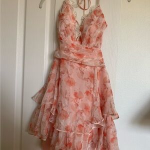 Floral Halter Neck Romper